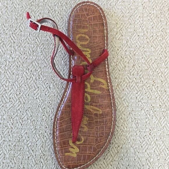 Sam Edleman Burgundy Suede Gigi Thong Sandals - Size 8.5 - Picture 3 of 15